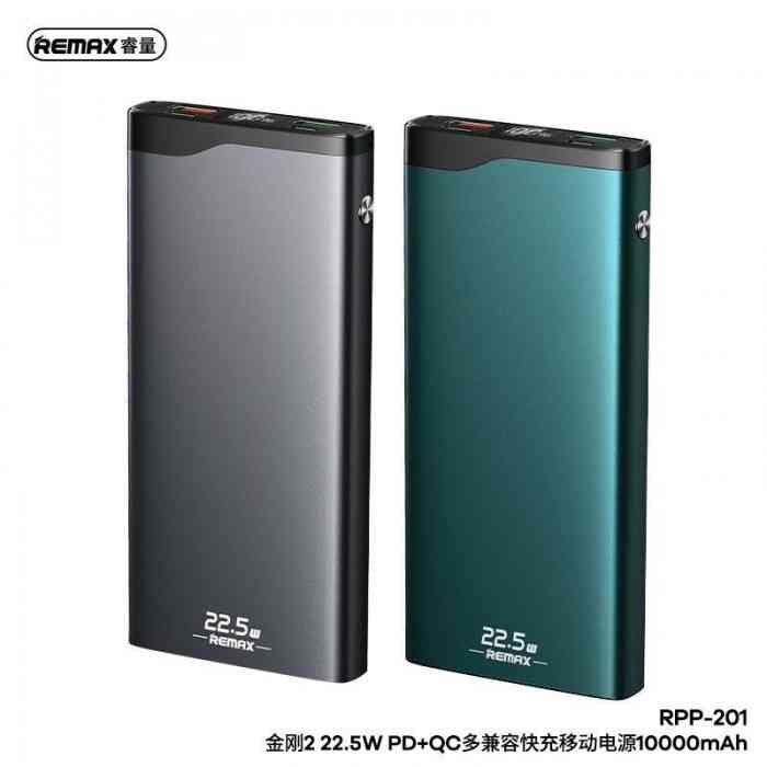 Remax RPP-201 10000Mah 22.5W PD+QC Multi-Compatible Fast Charging Power Bank